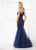 Montage by Mon Cheri - 118986 One-Shoulder Trumpet Gown In Blue