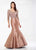 Montage by Mon Cheri - 118988 Illusion Neckline Mikado Mermaid Gown In Brown