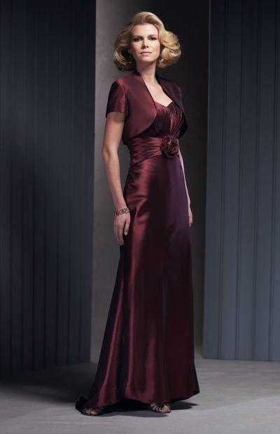 Cameron Blake - Sweetheart Long Dress In Brick 210639 in Red