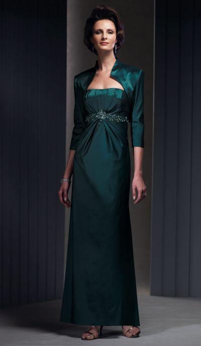 Cameron Blake by Mon Cheri - 210655 Two Piece Dress In Dark Teal