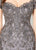 Montage by Mon Cheri - 219972W Embroidered Sweetheart Trumpet Dress In Gray and Gold