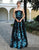 MNM Couture - Strapless Floral Embellished Gown N0126 in Black and Blue