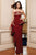 MNM Couture - Strapless Gown with Metallic Embroidery N0133 in Red