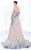 MNM Couture - N0195 Fitted Off-Shoulder Embroidered Gown In Blue