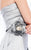 MNM Couture - N0204 Strapless Straight Neckline Overskirt Sheath Gown  In Silver