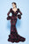 MNM Couture - N0234 Multi-Colored Lace Mermaid Dress With Train in Multi-Color