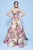MNM Couture - N0235 Strapless Floral Print Sweetheart Ballgown in Multi-Color