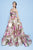 MNM Couture - N0235 Strapless Floral Print Sweetheart Ballgown in Multi-Color