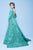 MNM Couture - N0250 Lace Embroidered Bateau Dress in Green