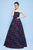 MNM Couture - N0261 Strapless Multi-Colored Embroidered Ballgown in Multi-Color