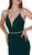 Nox Anabel - N160 Plunging V-Neck Strappy Low Cut Gown