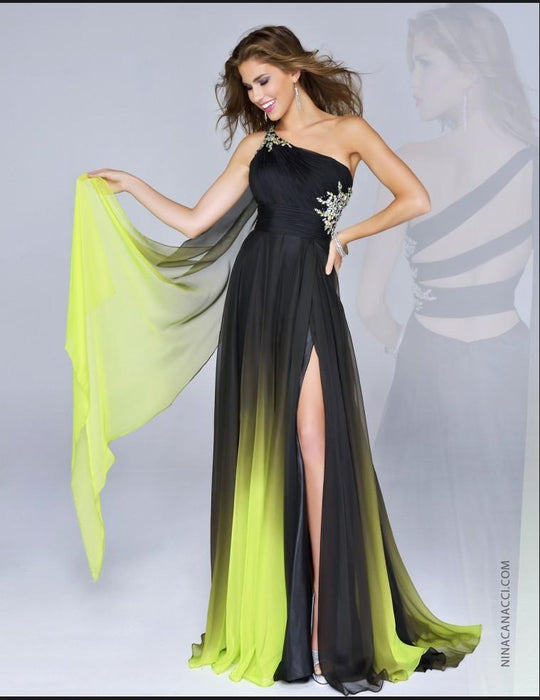 3000 Dress in Yellow Ombre