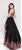 Colors Dress - 1853 Embellished High Low Gown In Black and Multi-Color