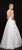 Colors Dress - 1949 Metallic Mesh Embellished Halter Ballgown In Silver and White