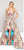 Colors Dress - 1822 Jacquard High Low A-line Dress In Pink and Multi-Color