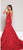Colors Dress - 1932 Plunging V-neck Trumpet Dress In Red