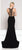 Colors Dress - 1846 Embellished Illusion Halter Jersey Sheath Dress In Black
