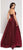 Colors Dress - 1863 Embellished Halter Metallic Mesh Ballgown In Red