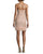 Aidan Mattox - MD1E200485 Sequined Fringe Sheath Dress in Pink