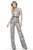 Jovani - 3578 Sequined Halter Animal Print Jumpsuit In Print