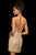 Sherri Hill - 53014 V Neck Lace-Up Back Fully Beaded Short Dress In Gold