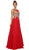 Nox Anabel - 8255 Gilded Applique Chiffon Gown
