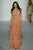 Sherri Hill - 52884 Embroidered Deep V-neck Layered Ruffled Dress In Orange