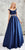 Angela and Alison - Radiant Bateau A-Line Long Evening Gown 771081 in Blue