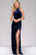 Velvet Dress with  Satin Overlay Skirt 45182