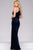Velvet Dress with  Satin Overlay Skirt 45182