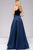 Velvet Dress with  Satin Overlay Skirt 45182
