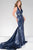 Long Sequin Prom Dress With  Halter Neck  45203