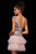 Sherri Hill - 53170 Beaded Tiered Bateau Short Dress In Pink