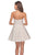 La Femme - 27334 Strapless Lace Sweetheart A-line Dress In White