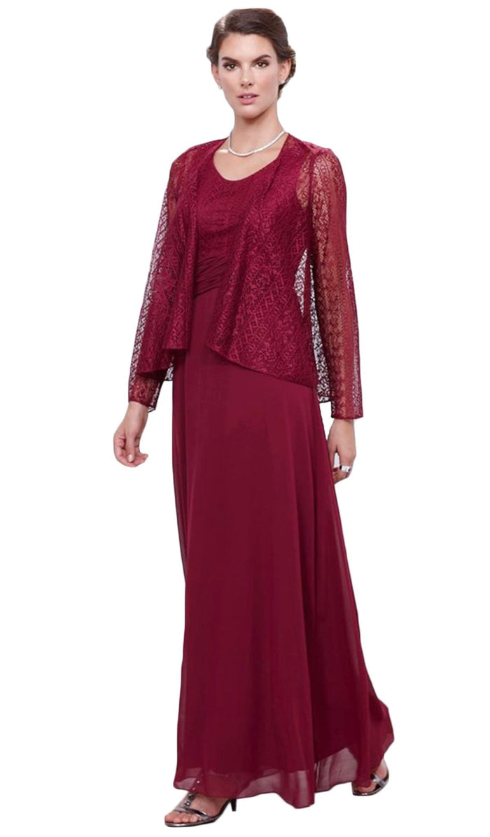 Lace Scoop Neck A-line Dress
