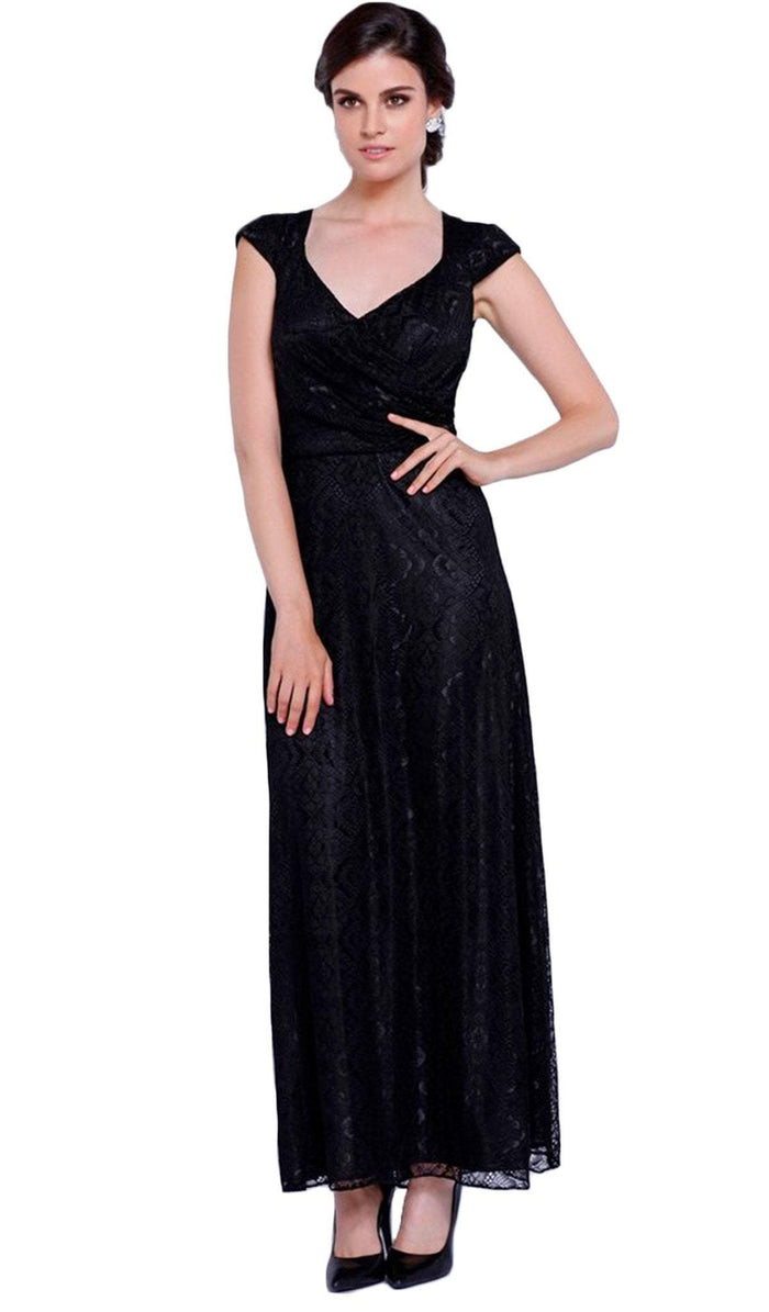 Lace V-Neck A-Line Dress