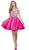 Sleeveless Illusion Adorned Cocktail Dress