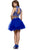 Nox Anabel - 6272 Halter Illusion Cutout Floral Cocktail Dress