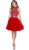 Nox Anabel - 6272 Halter Illusion Cutout Floral Cocktail Dress