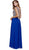 Nox Anabel - 8343 Sleeveless Beaded V Neck Lace Bodice Long Gown