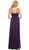 Embellished Scoop Neck Empire Waist Evening Dress