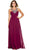 Embellished Scoop Neck Empire Waist Evening Dress