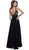 Sleeveless Lace Bodice A-Line Evening Dress