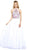 Nox Anabel - 8326 Lovely Floral Halter Style Long Evening Gown