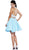 Beaded Yoke Halter A-Line Dress