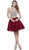 Nox Anabel - 6257 Beaded Yoke Halter A-Line Dress
