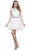 Embroidered Bodice Tulle Short Party Dress