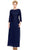 Lace Bateau Neck A-line Long Formal Dress