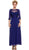 Quarter Length Sleeves Empire Long Formal Dress
