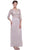 Quarter Length Sleeves Empire Long Formal Dress